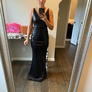 Black sparkley gown